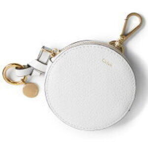 Chloe Alphabet Crystal White Wallet Pouch